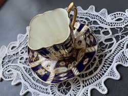 Antique Imari pattern English richly gilded, hand painted sumptuous cup set