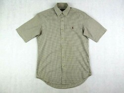 Original ralph lauren (s / m) elegant small check short sleeve men's shirt