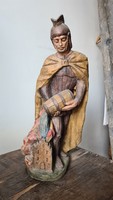 Szent Flórián kerámia szobor