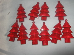 39 red pine Christmas tree ornaments