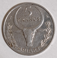 1972. Madagascar 5 francs (403)