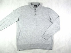 EREDETI SUPERDRY (XL / 2XL) SPORTOS ELEGÁNS FÉRFI SZÜRKE VÉKONY PULÓVER