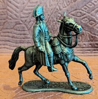 Napoleon equestrian pewter statue with original box (l4063)