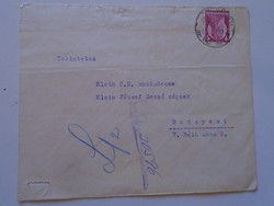 S3.47   Bélyeges boríték  Klein JD  Budapest   1929
