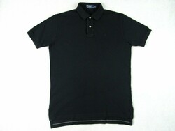 Original Ralph Lauren (m) sporty elegant men's black collared T-shirt