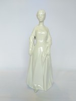 Zsolnay big 29cm. White female statue. Flawless!