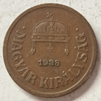 1938. 2 Filér Hungarian kingdom (529)