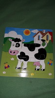 Wild new 9 piece wooden puzzle picture puzzle wooden toy in calf according to the pictures