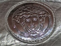 Vintage Versace fekete bőr és hasított bőr férfi cipő EU 42-43 méret