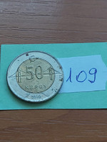 TÖRÖKORSZÁG 50 KURUS 2010  BIMETÁL, BOSZPORUSZ HÍD  109
