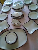Antique Austrian tableware with alt wien and m+z markings, embossed number!