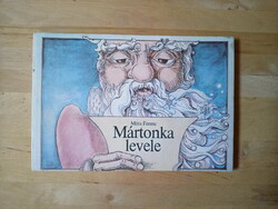 Retró leporellós mesekönyv Móra : Mártonka levele (nagyapóhoz)