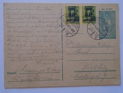 S5.27   Inflációs levelezőlap  -1945 nov.25 Székesfehérvár  Manninger Gusztáv Adolf  Keszthely