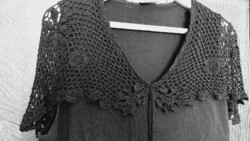 Black south lace cape sleeveless top, top, sweater