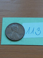 Usa 1 cent 1975 / d, abraham lincoln, copper-zinc 113