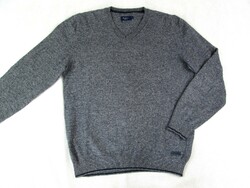 Original pepe jeans (l) elegant long-sleeved dark gray men's sweater