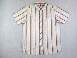 Original the north face (l) elegant striped short-sleeved men's shirt