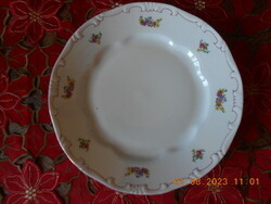 Zsolnay virágcsokor mintás lapos tányér