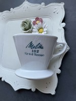 Melitta porcelain coffee filter