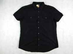 Original hugo boss (xl) sporty black short-sleeved men's shirt