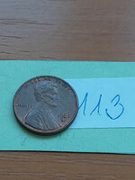 Usa 1 cent 1981 / d, abraham lincoln, copper-zinc 113