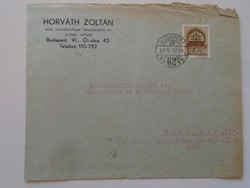 S9.28   LEVÉLBORÍTÉK  1941 Horváth Zoltán  autó és motorkerékpár kereskedelmi és javítási vállalat