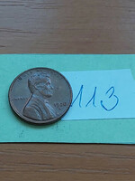 Usa 1 cent 1970 / d, abraham lincoln, copper-zinc 113