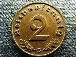 Germany swastika 2 imperial pfennig 1939 b (id71623)