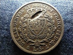 Italian states of Sardinia Károly Félix (1821-1831) .900 Silver 5 lira 1829 p material defect (id77736)
