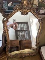 Gilded baroque mirror