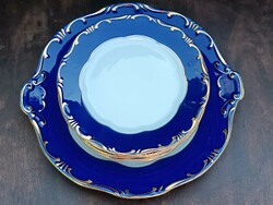 Hollóházi pompadour dessert set