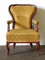 1N795 antique large neo-baroque armchair with armrests