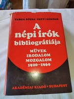 Varga rózsa - Sándor Patyi: the bibliography of folk writers