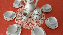 Old Zsolnay floral tea set