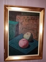 Gábor Móric (kisújszállás 1889 - Budapest 1987) oil painting - fruits