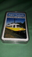 Quality retro German fast trains quartet game card flawless and complete according to pictures