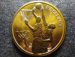 Ausztrália XXVII. Nyári Olimpia Sydney Kosárlabda 5 Dollár 2000 BU (id78646)