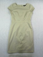 Original gant (m) gorgeous women's beautiful beige dress with back zipper