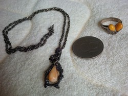 Silver hunting jewelry set