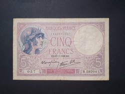 Franciaország 5 Francs 1939 F