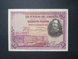 Spanyolország 50 Pesetas 1928 VF+