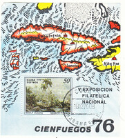 Cuba commemorative stamp block 1976
