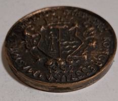 1992. "Győr / Magyar Szemorvos Társaság Kongresszusa 1992" bronz emlék érem,  plakett