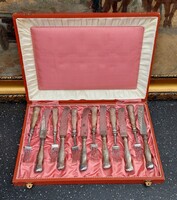 Silver 12-piece cutlery set in a box