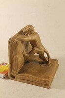 Erdős - terracotta sculptural bookcase 928