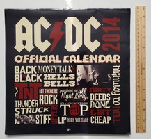 AC/DC - 2014-es hivatalos falinaptár - Official Calendar