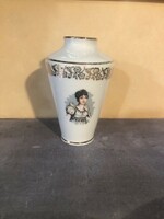 Porcelain de lux váza Napoleon és Josephine arcával, kézzel festett, 11 cm-es.7343