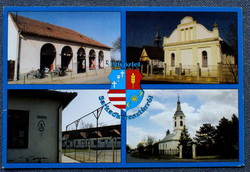 Sarkadkersztúr -Iskola, Abc - fotó mozai képeslap - 2000 futott
