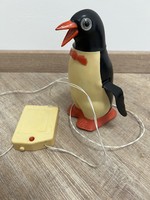 Old Christmas penguin remote control toy
