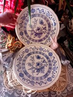 Ironstone klasszikus hagymamintás porcelán  nagy lapos tányér
